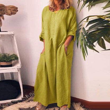 Ada® | Long Linen Shirt Dress in Oversize